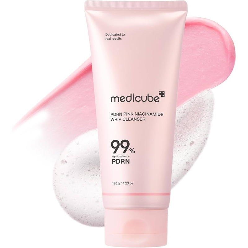 Очищувальна пінка з полінуклеотидами та ніацинамідом Medicube PDRN Pink Niacinamide Whip Cleanser 120 g