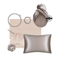 Подарочный набор Серо-бежевый Mon Mou Soft Silk Set