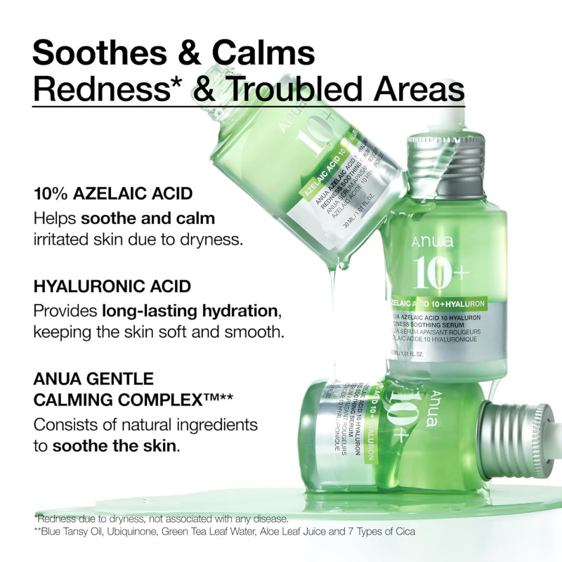 Сироватка з азелаїновою кислотою проти акне Anua Azelaic Acid Redness Soothing serum 30ml