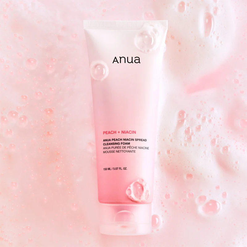Очищувальна пінка з персиком та ніацинамідом ANUA Peach Niacin Spread Cleansing Foam 150 ml