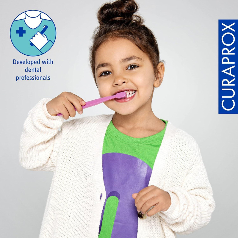 Набір дитячих зубних щіток UltraSoft 0.09 mm Curaprox Toothbrush kids trio pack (3 шт.)