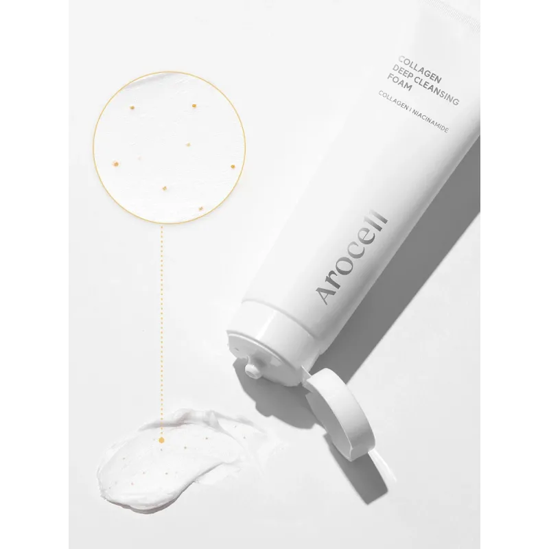 Пенка для глубокой очистки кожи с коллагеном Arocell Collagen Deep Cleansing Foam 120 ml