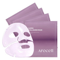 Гидрогелевая маска с коллагеном и пептидами для лифтинга и увлажнения Arocell Super Collagen Mask 43 g (1 шт)
