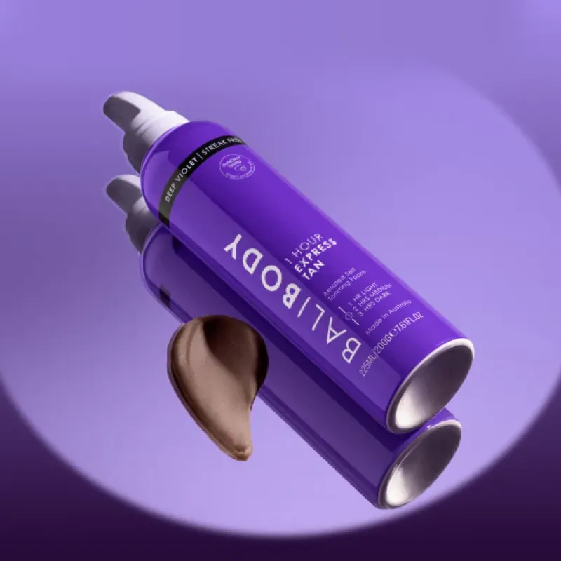 Експрес автозасмага для тіла у відтінку Deep Violet BALLI BODY Deep Violet Express Self Tan 225 ml