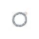 Тонка шовкова резинка сіро-блакитна Mon Mou SILK SLIM SCRUNCHIE GRAY BLUE