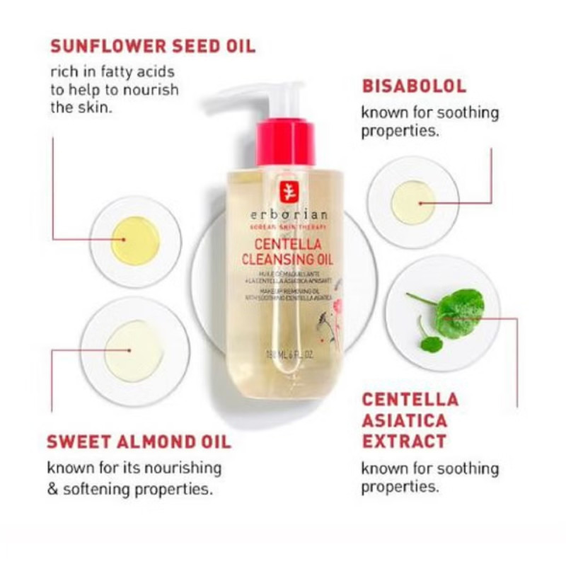 Масло для очистки лица Erborian Centella Cleansing Oil 180 ml