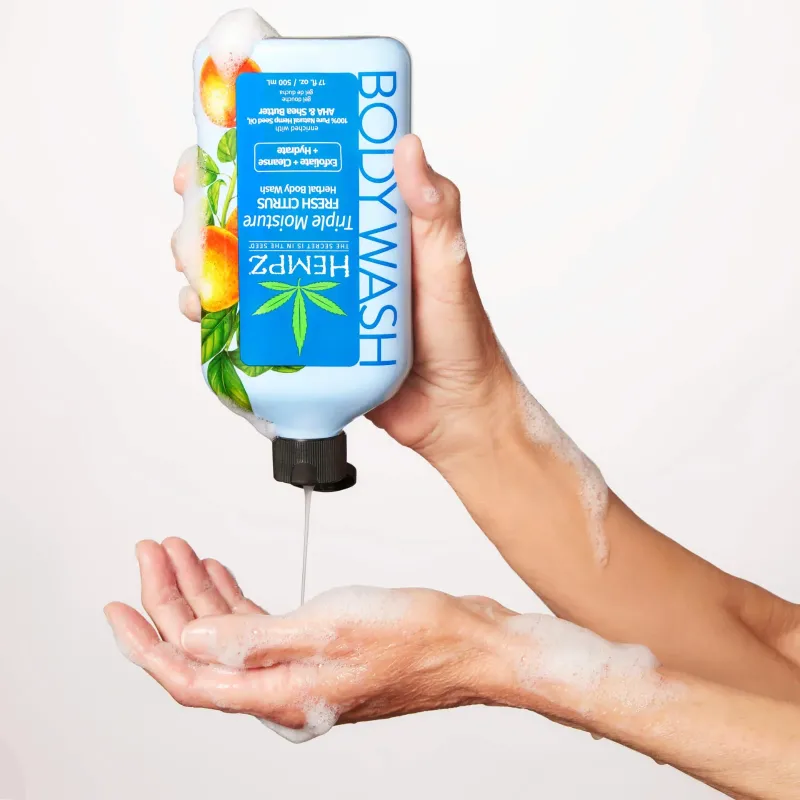Гель для душу "Потрійне зволоження" Hempz Triple Moisture Fresh Citrus Body Wash 500 ml