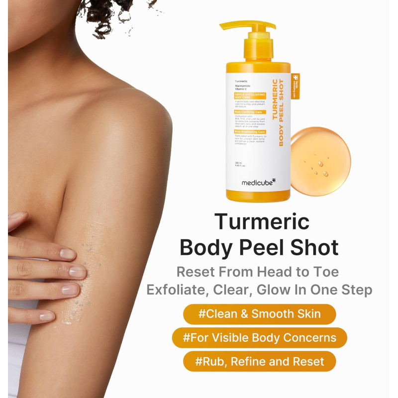 Освітлювальний пілінг-скатка з койєвою кислотою та куркумою Medicube Kojic Acid Turmeric Peel Shot 80 ml