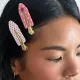 Набір заколок для волосся "Sweet Berry Dot" Emi Jay Popstar Clips in Sweet Berry Dot