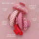 Крабик для волос "Coconut Berry Dot" Emi Jay Sweetheart Clip in Coconut Berry Dot