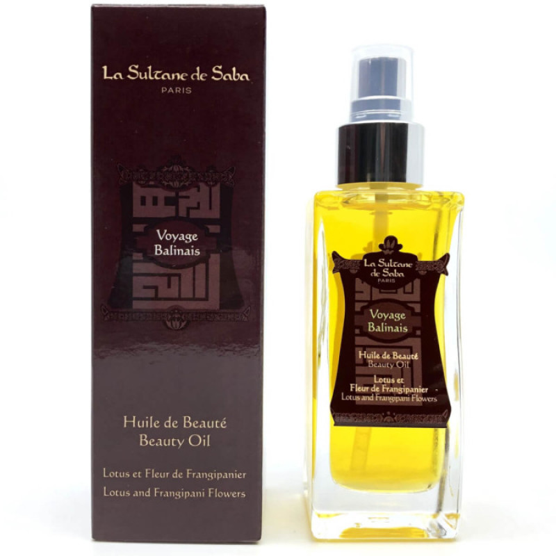 La Sultane de Saba Lotus and Frangipani Flowers Voyage Balinais Beauty Oil Олія для тіла Лотос та Франжіпані 200 ml