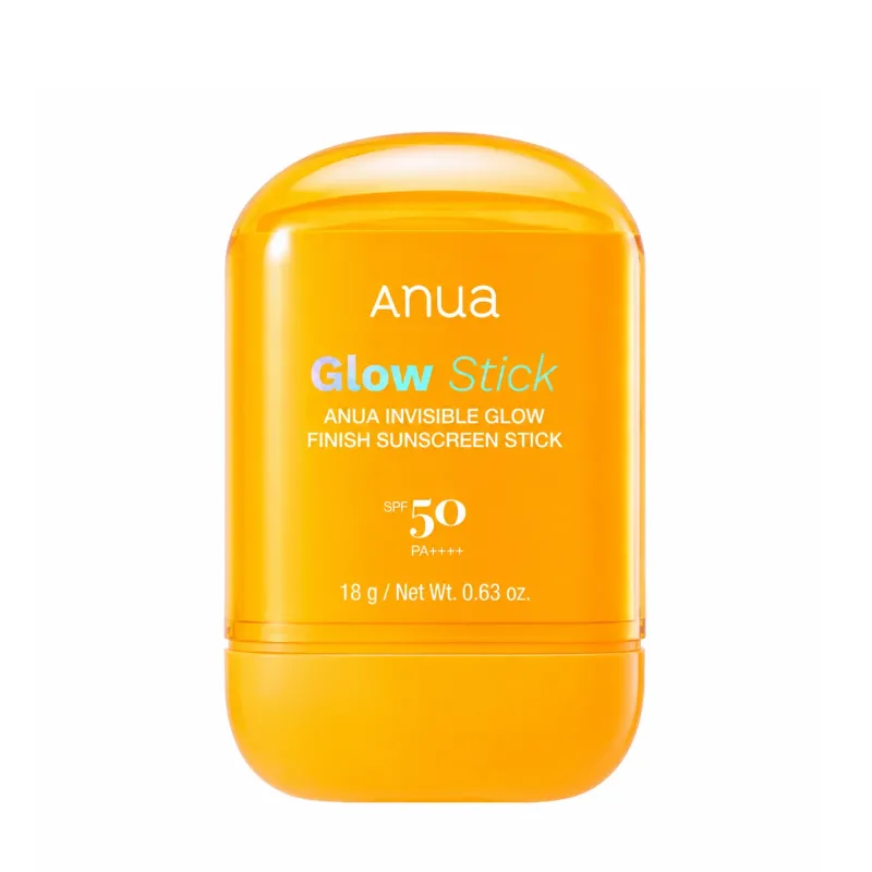 Солнцезащитный сток с невидимым сияющим финишем SPF50 ANUA Invisible Glow Finish Sunscreen Stick 18 g