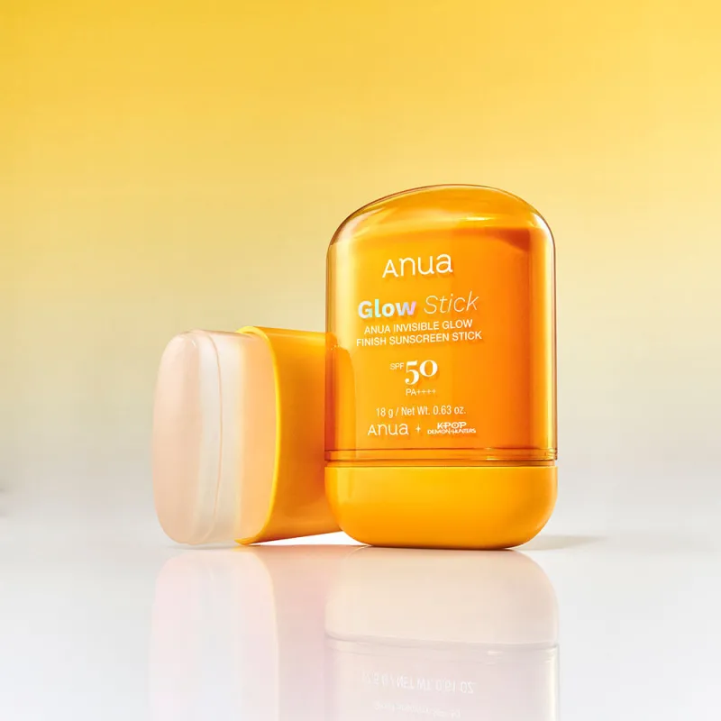 Солнцезащитный сток с невидимым сияющим финишем SPF50 ANUA Invisible Glow Finish Sunscreen Stick 18 g