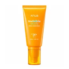Сонцезахисний крем з матовим фінішем SPF50 ANUA Invisible Matte Finish Sunscreen 50 ml