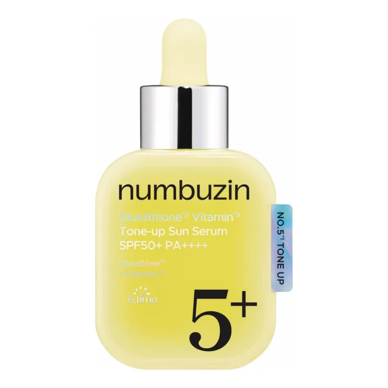 Сонцезахисна серум-формула для обличчя Numbuzin No.5 Glutathione Vitamin Tone-up Sun Serum 30 ml