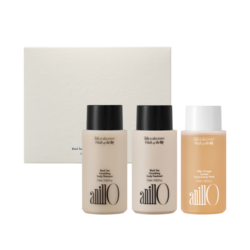Дорожній набір ANILLO Black Tea & Bitter Orange Travel Shower Set
