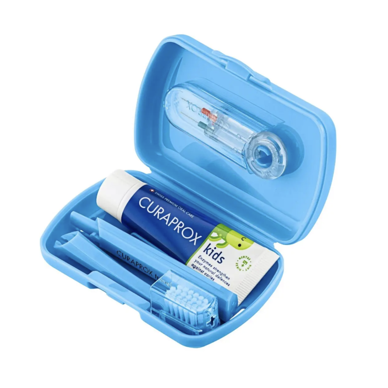 Детский дорожный набор (Голубой) CURAPROX Kids Travel Set