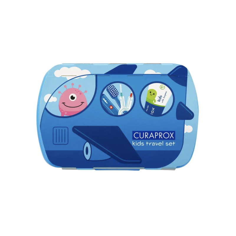 Детский дорожный набор (Голубой) CURAPROX Kids Travel Set