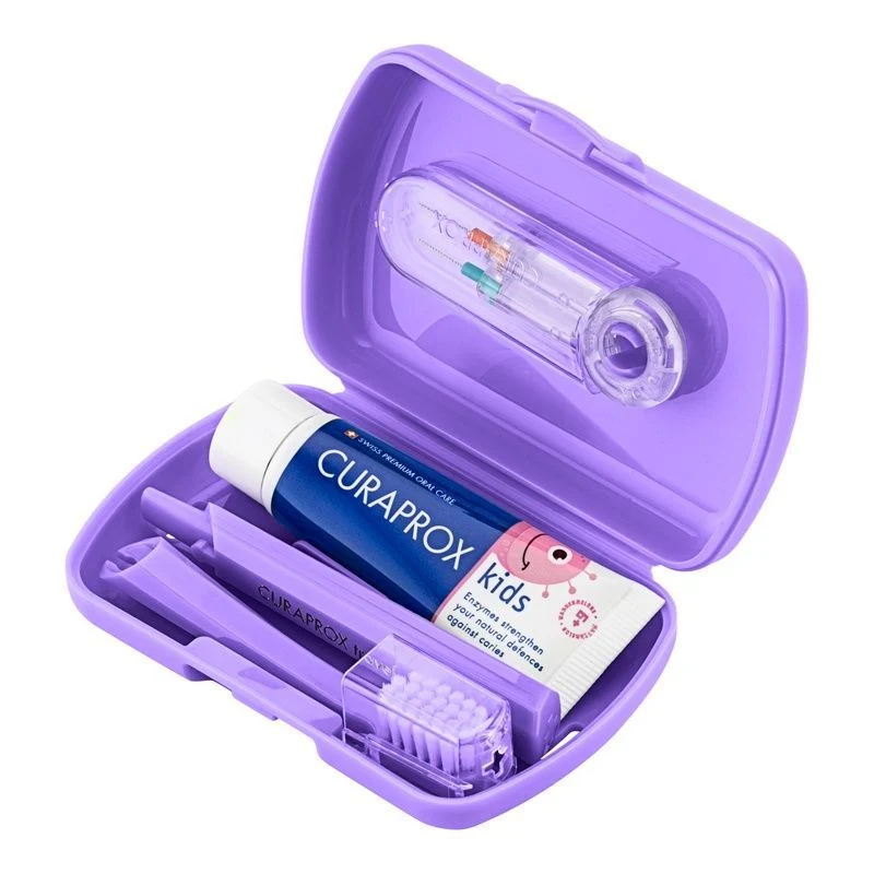 Детский дорожный набор (Фиолетовый) CURAPROX Kids Travel Set