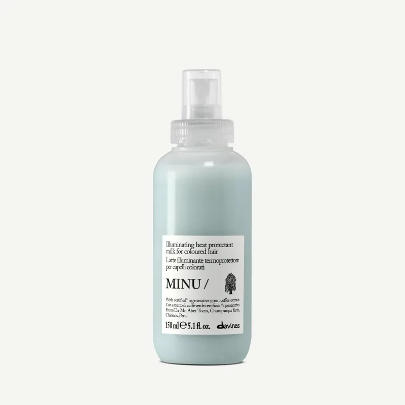 Молочко-термозахист для збереження кольору фарбованого волосся Davines MINU Hair Milk 150 ml