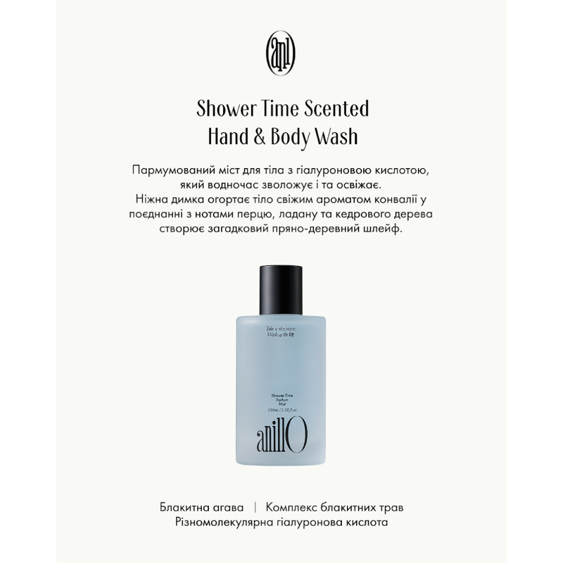 Парфюмированный мост ANILLO Shower Time Parfum Mist 100 ml