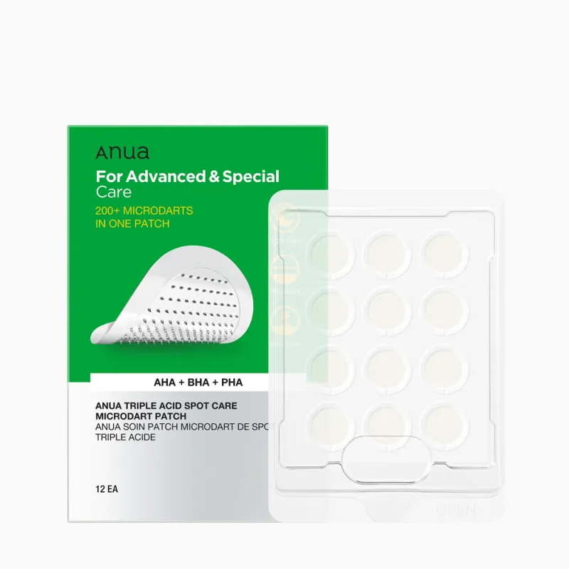 Патчі проти прищів з кислотами Anua Triple Acid Spot Care Microdart Patch (12 шт)