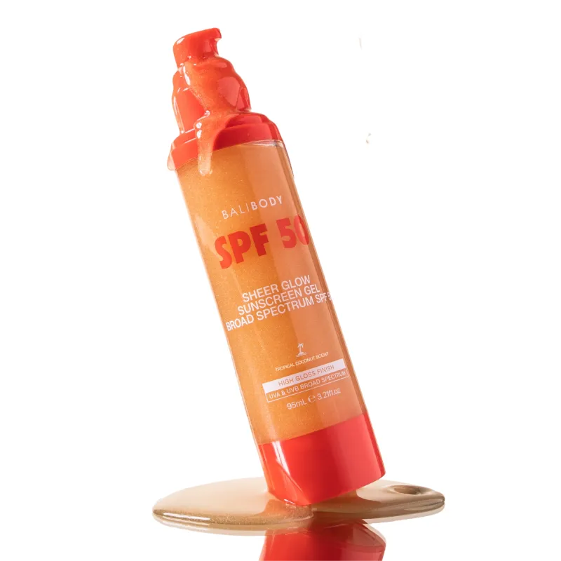 Сонцезахисний гель з шимером BaliBody Sheer Glow Sunscreen Gel SPF50 95 ml