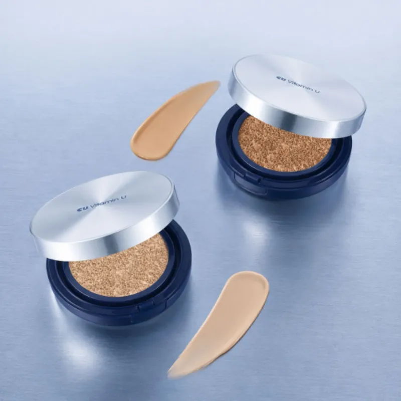 Кушон с полинуклеотидами и витамином U (23 оттенок) CU: Vitamin U Coverfit Cushionpact No.23 SPF 50+ PA++++ 15g+15g