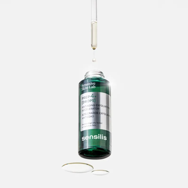 Антивозрастная сыворотка-эксфолиант из AHA Sensilis Prep4+[DROPS] 30 ml
