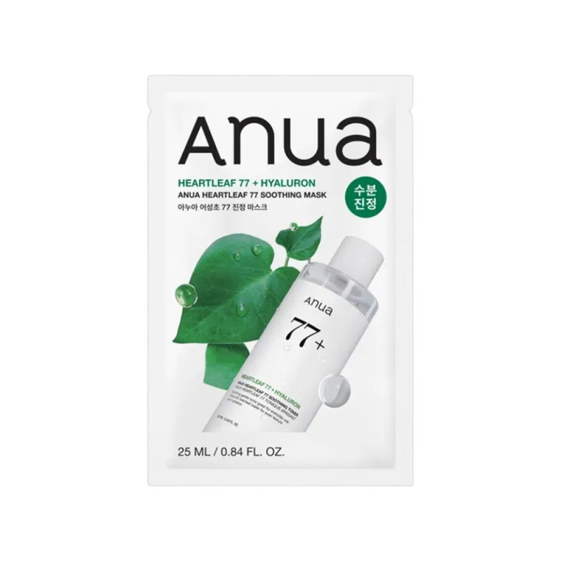 Заспокійлива тканинна маска ANUA Heartleaf 77 ANUA HEARTLEAF 77 SOOTHING MASK 25 ml