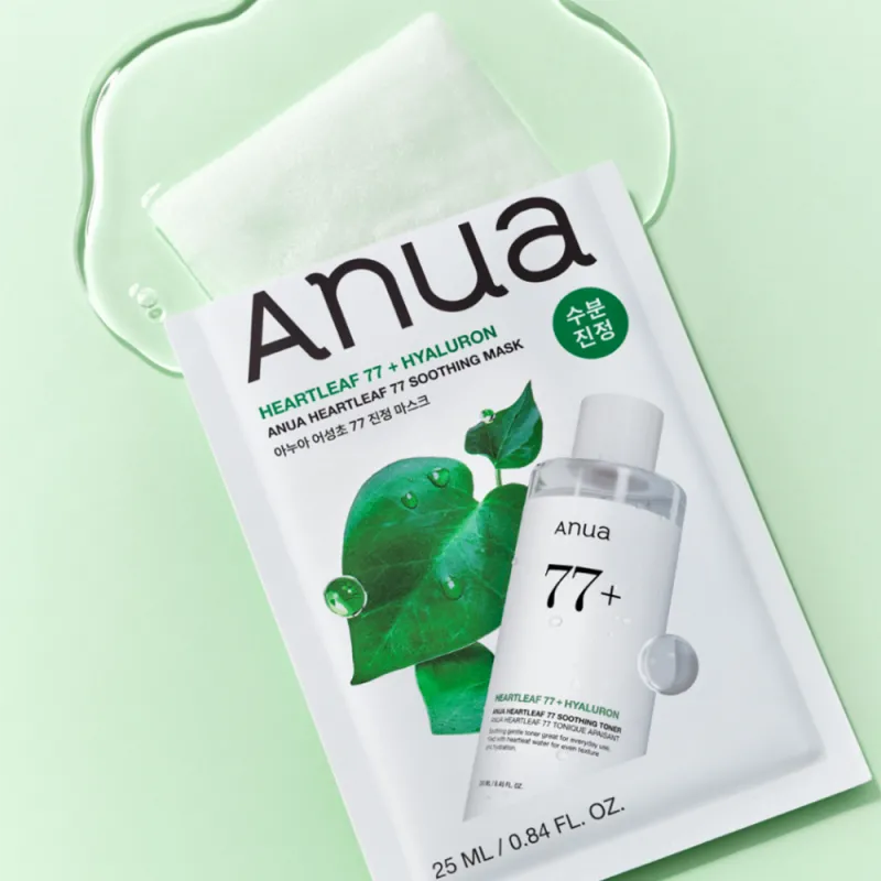 Заспокійлива тканинна маска ANUA Heartleaf 77 ANUA HEARTLEAF 77 SOOTHING MASK 25 ml