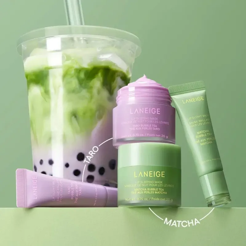 Светящийся бальзам для губ Laneige Lip Glowy Balm Matcha Bubble Tea 10 g