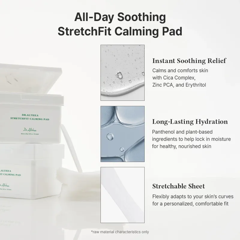 Успокаивающие эластичные маски-педы Dr. Althea Stretchfit Calming Pad 250g