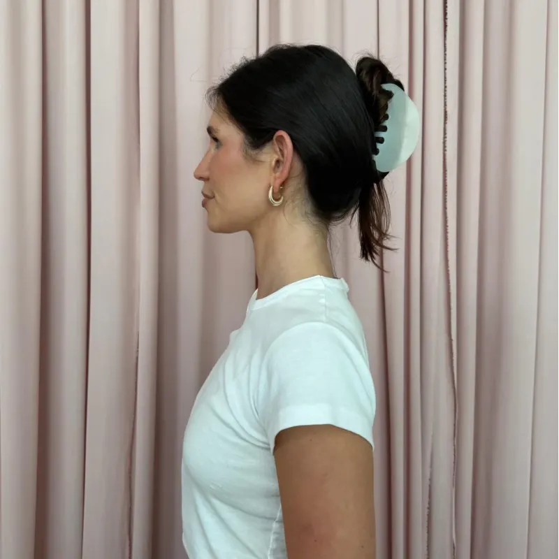 Крабик полумесяц для волос "Grey Smoke" Emi Jay Half Moon Clip in Grey Smoke