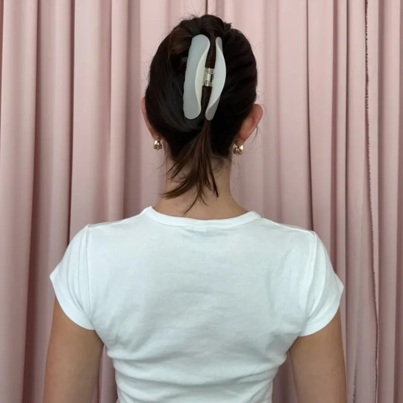Крабик полумесяц для волос "Grey Smoke" Emi Jay Half Moon Clip in Grey Smoke