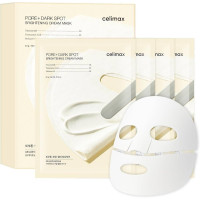 Тканинна кремова маска для освітлення тону шкіри CELIMAX Pore + Dark Spot Brightening Cream Mask 20 g