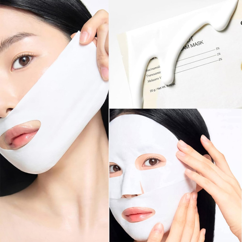 Тканевая кремовая маска для осветления тона кожи CELIMAX Pore + Dark Spot Brightening Cream Mask 20 g