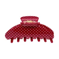 Большой краб для волос Emi Jay Big Effing Clip in Cherry Polka Dot