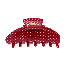 Великий крабик для волосся Emi Jay Big Effing Clip in Cherry Polka Dot