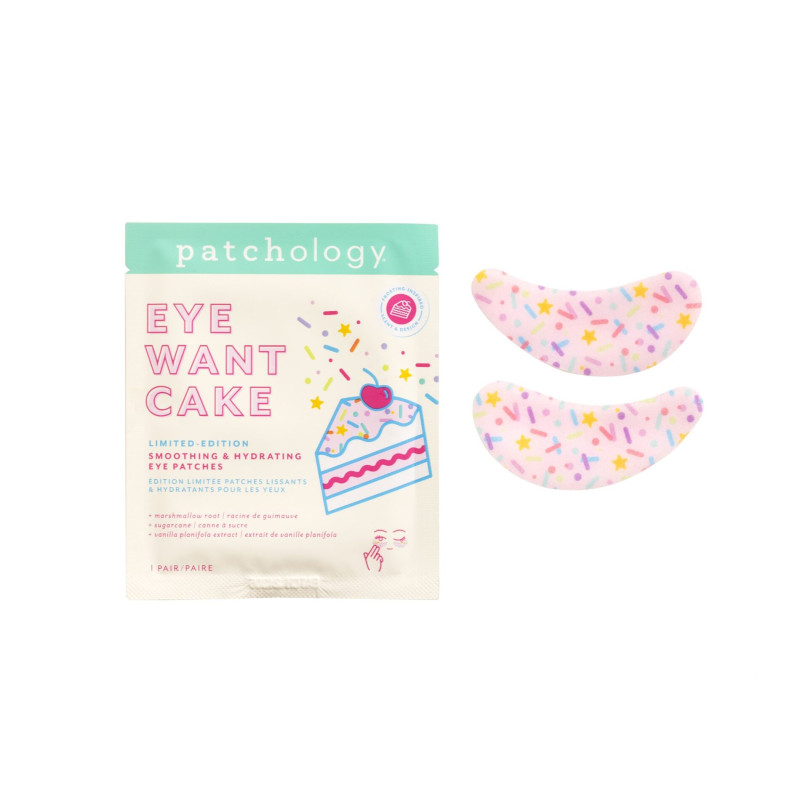 Розгладжуючі та зволожуючі лімітовані патчі Patchology  Eye Want Cake Limited Edition Smoothing & Hydrating Eye Patches (1 пара)