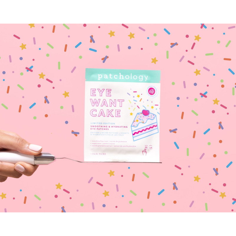Розгладжуючі та зволожуючі лімітовані патчі Patchology  Eye Want Cake Limited Edition Smoothing & Hydrating Eye Patches (1 пара)