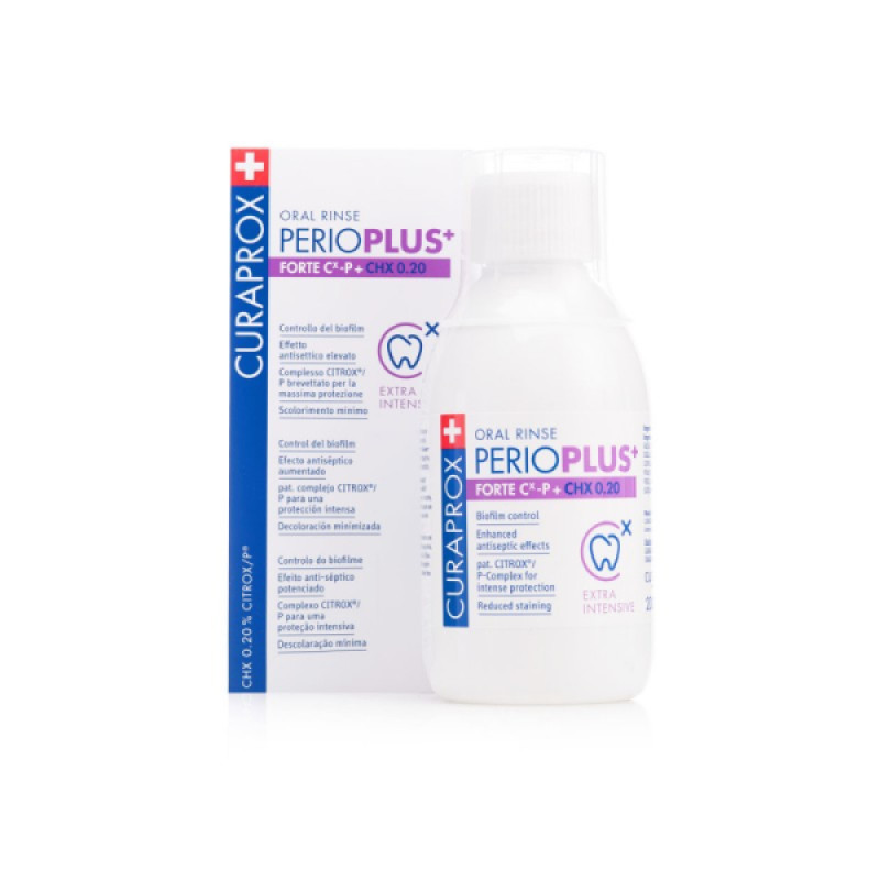 Рідина-ополіскувач Curaprox PerioPlus Forte з 0,20% хлоргексидину 200 ml