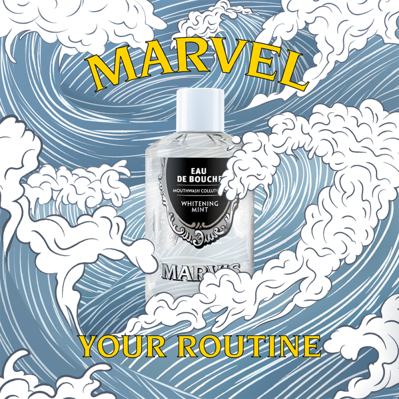 Ополіскувач для ротової порожнини "Відбілююча Мʼята" Marvis 400 ml