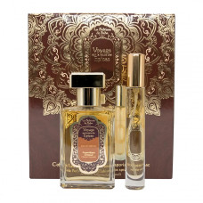 Набір парфумів La Sultane De Saba Oriental Ayurvedic Scented Amber Vanilla Patchouli Fragrance Voyage Epices Eau de Parfum and Purse Spray set box (50 ml+10 ml)
