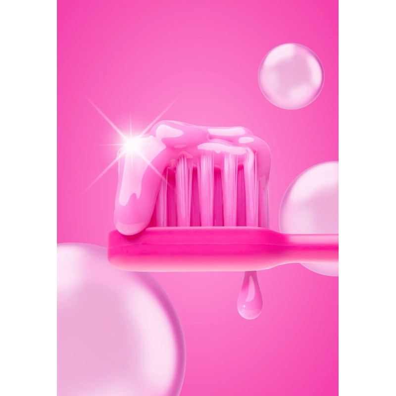 Зубна паста зі смаком жуйки Hismile Barbie Pink Bubblegum Toothpaste 60g