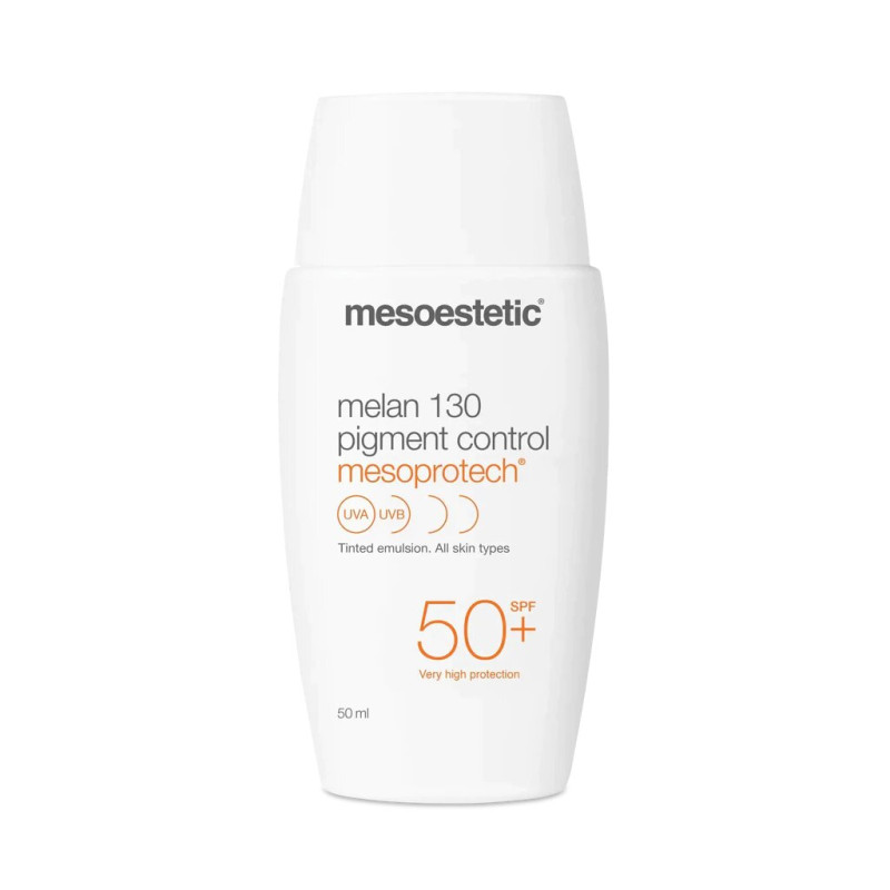 Депигментирующий солнцезащитный крем с тоном Mesoestetic Mesoprotech Melan Pigment Control 130 SPF50+
