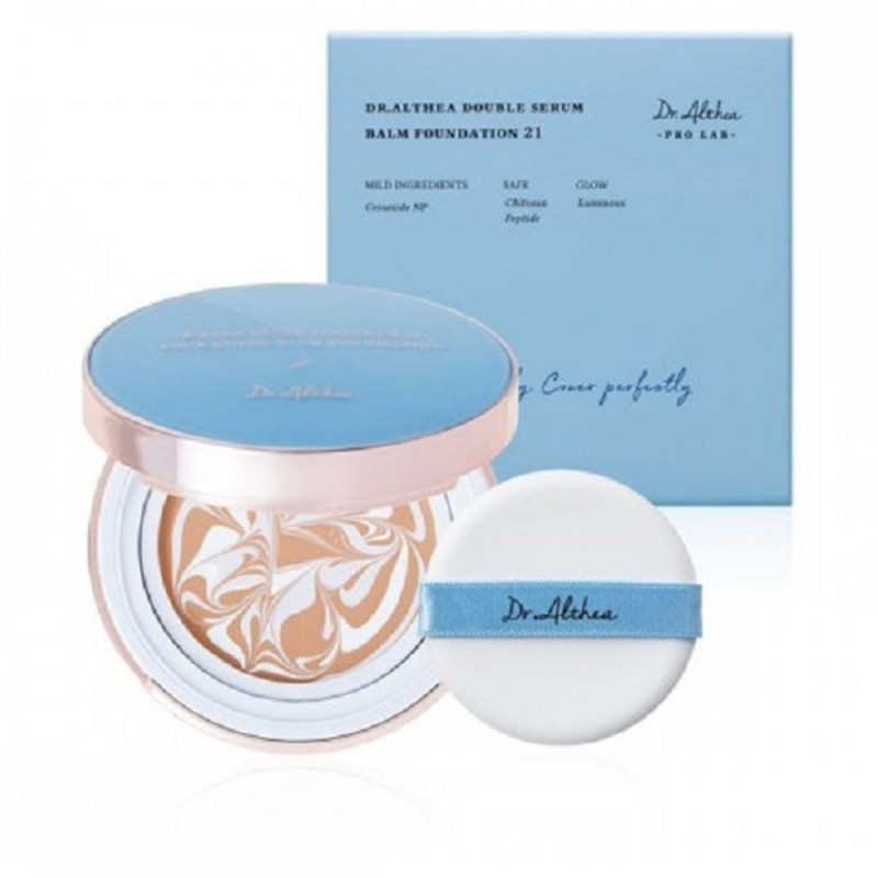 Кушон отт. 21 12 гр х 2шт Dr.Althea Double Serum Balm Foundation 21 SPF50+