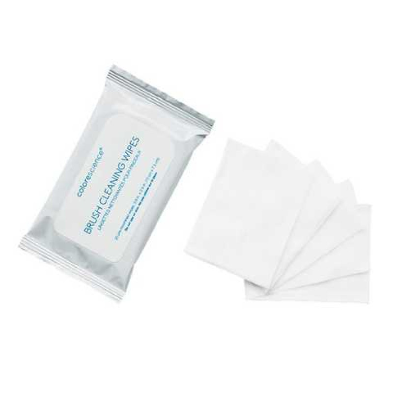 Серветки для очищення пензлів для макіяжу Colorescience Brush Cleaning Wipes 20 шт.