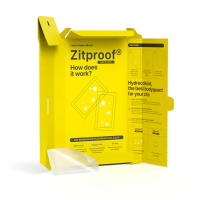 Гідроколоїдні пластирі розміру XL для щік, підборіддя та чола Acnemy ZITPROOF MULTIZITS (10 патчів)