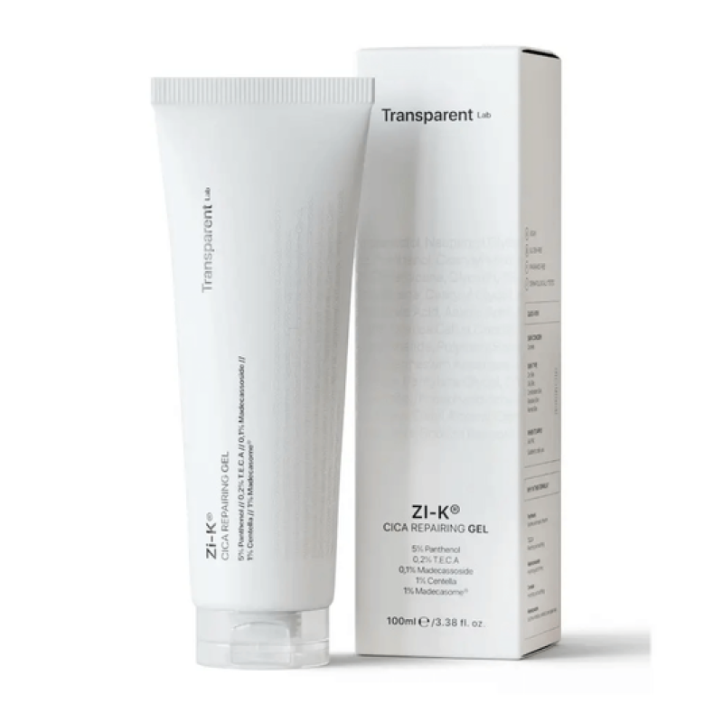Восстанавливающий гель для лица с экстрактом центели TRANSPARENT-LAB Zi-K CALMING FACE GEL 100 ml
